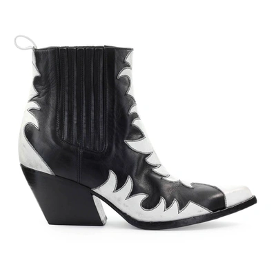 Elena Iachi Women's E2865black Black Leather Ankle Boots
