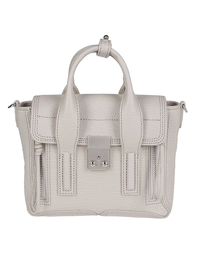 3.1 Phillip Lim / フィリップ リム Pashili Mini Hand Bag In Grey Leather In Feather