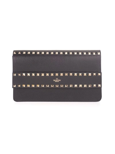 Valentino Garavani Women's Black Other Materials Pouch