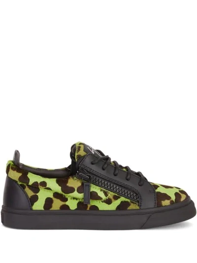 Giuseppe Zanotti Gail Low-top Sneakers In Green