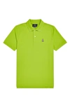 Psycho Bunny Pique Knit Slim Fit Polo Shirt In Safety Yel