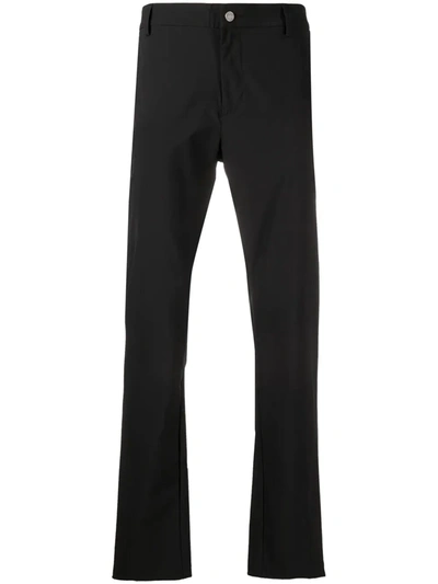 Colmar Logo-patch Straight-leg Trousers In Black