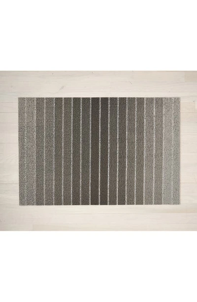 Chilewich Block Stripe Indoor/outdoor Doormat In Taupe