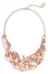 Karine Sultan Alice Statement Necklace In Rose Gold