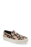Steve Madden Gills Platform Slip-on Sneaker In Leopard Canvas