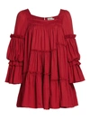 Aje L'espirit Ruffle Trim Mini Dress In Samba