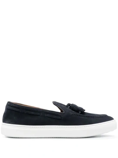 Fratelli Rossetti Front Tassel Loafers In Blue