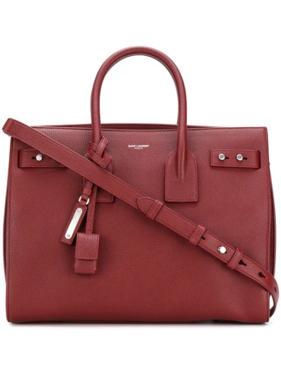 Saint Laurent Sac De Jour Small Textured-leather Tote