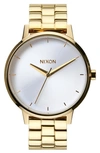 Nixon 'the Kensington' Bracelet Watch, 37mm In Silver/gold