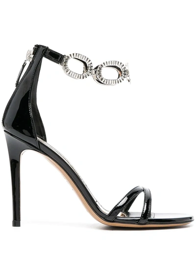 Alexandre Vauthier Bella Chain-link Sandals In Black