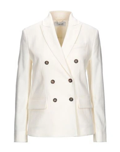 Brag-wette Suit Jackets In White