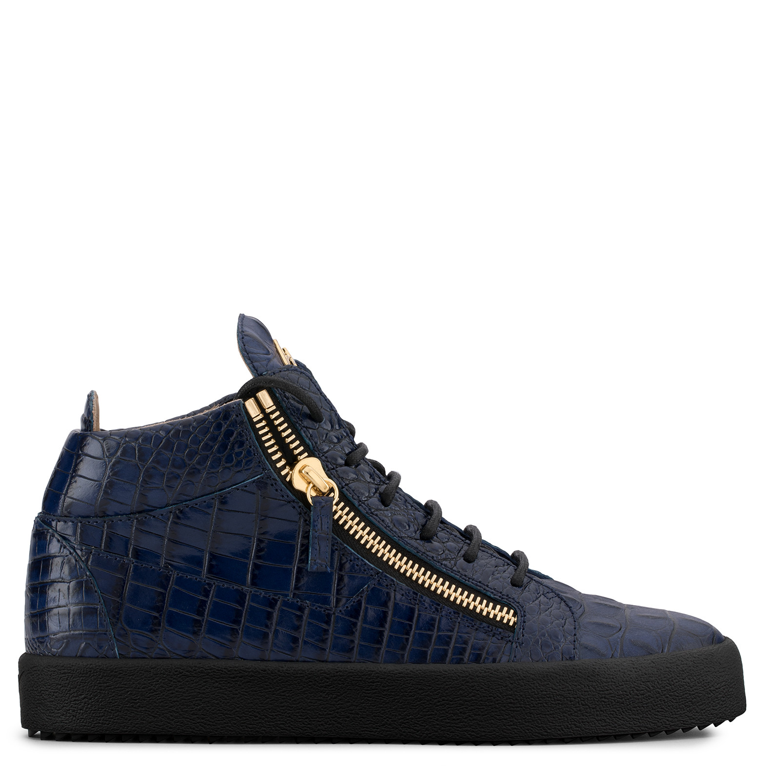 giuseppe zanotti croc embossed sneakers
