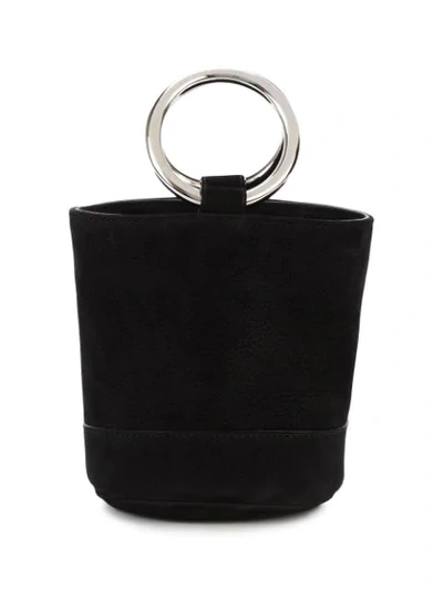 Simon Miller Black Bonsai 15 Mini Suede Bucket Bag