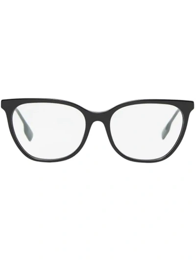 Burberry Square-frame Glasses In Schwarz