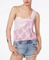 Free People Call On Me Print Top In Ivory
