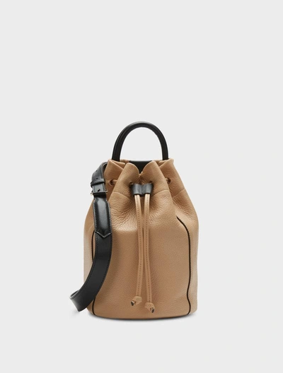 Dkny Small Convertible Sling Bucket Bag In Brown