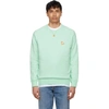 Maison Kitsuné Chillax Fox-patch Striped Jersey Sweatshirt In Ecru