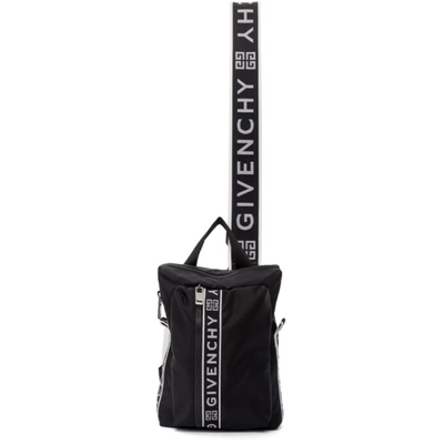 Givenchy Black Light 3-sling Backpack In Black/white