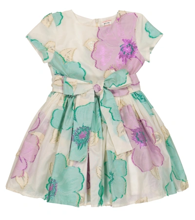 Morley Kids' Jelsa Floral Cotton-blend Dress In Multicoloured