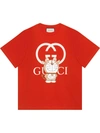 Gucci X Doraemon Logo-print T-shirt In Red