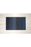 Chilewich Marble Stripe Indoor/outdoor Utility Mat In Bay Blue