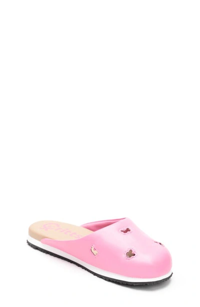 Critts Kids' Flip  Clog In Hot Pink Butterflies