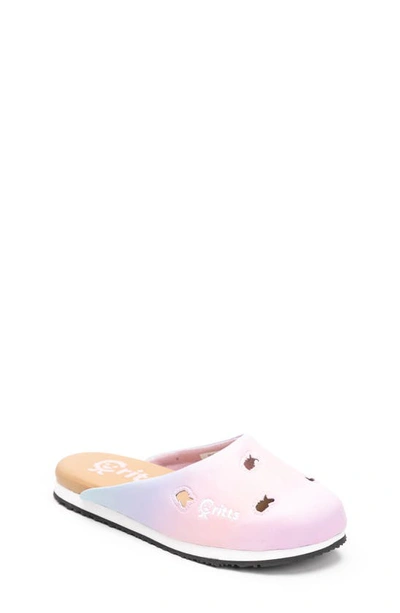 Critts Kids' Flip  Clog In Rainbow Unicorns