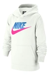 Nike Kids' Sportswear Club Fleece Hoodie In Summit White