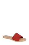 Beach By Matisse Coconuts By Matisse Cabana Slide Sandal In Red Suede