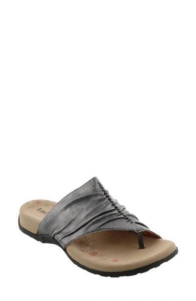 Taos Gift 2 Sandal In Pewter Leather