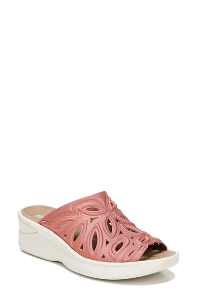 Bzees Susie Slide Sandal In Terracotta Fabric