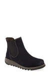 Fly London Salv Chelsea Boot In Navy Suede