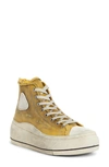 R13 Platform High Top Sneaker In Gold
