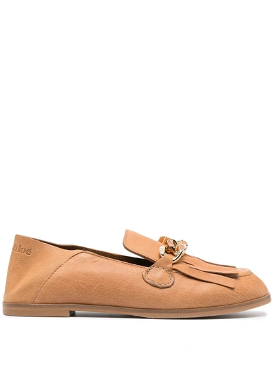 See By Chloé Mahe Chain Convertible Loafer In Beige