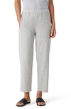 Eileen Fisher Organic Tapered Ankle Pants In Dark Pearl
