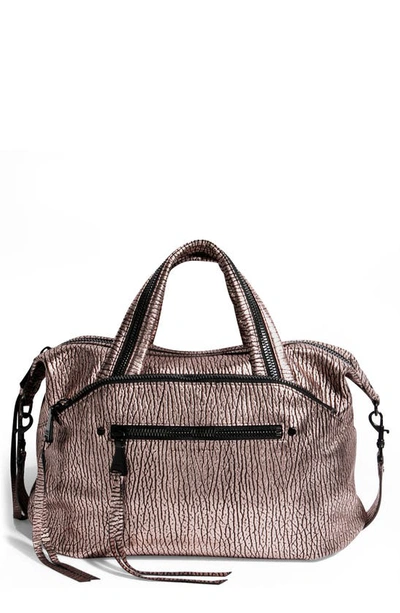 Aimee Kestenberg Night Is Young Leather Satchel In Rose Gold