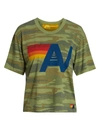 Aviator Nation Logo Camo Boyfriend T-shirt