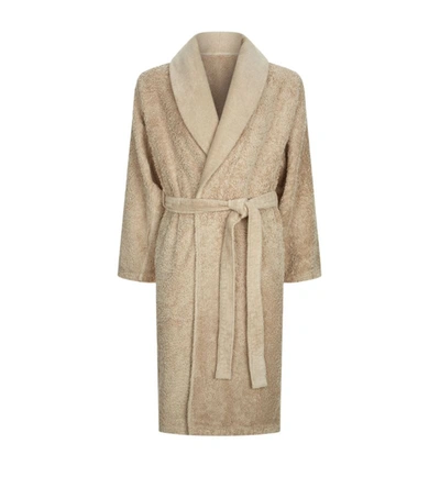 Abyss & Habidecor Superpile Linen Robe (large) In Beige