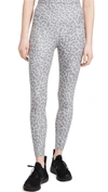 Beyond Yoga Spacedye Printed Caught In The Midi Leggings In Silver Mist Granite Leopard