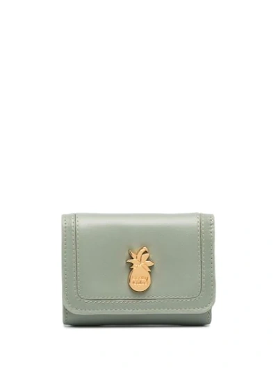 See By Chloé Mini Pineapple Trifold Wallet In Green