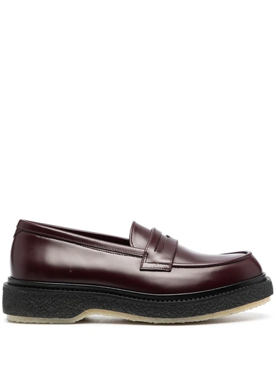 Adieu Type 143 Penny Loafers In Red