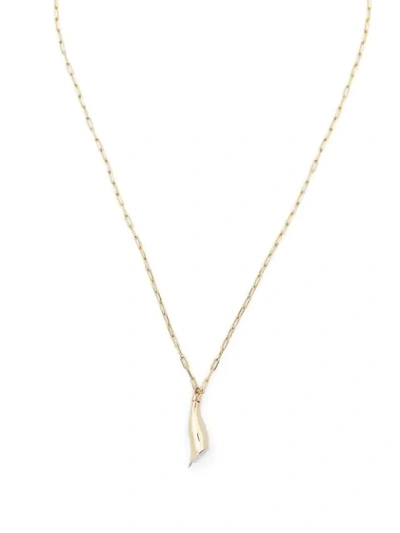 Bonvo Sepal Cable Link Chain Necklace In Gold