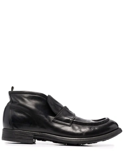 Officine Creative Chronicle Loafer Boots In Schwarz