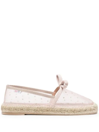 Redv Point D'esprit Espadrilles In Pink
