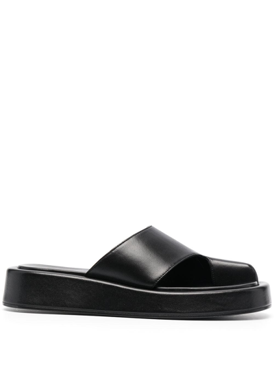 Elleme Cache Cache Platform Sandals In Black