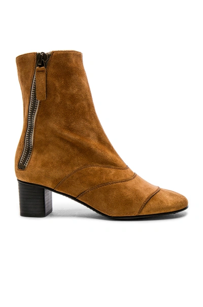 Chloé Chloe Suede Lexie Low Boots In Brown,neutrals
