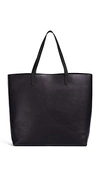 Madewell The Transport Leather Tote In True Black