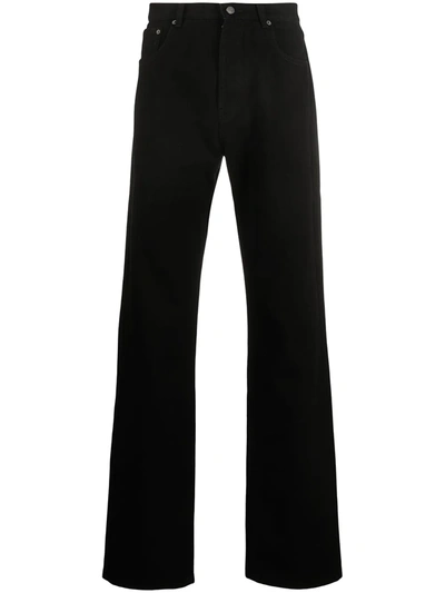 Kenzo Five-pocket Straight-leg Jeans In Black
