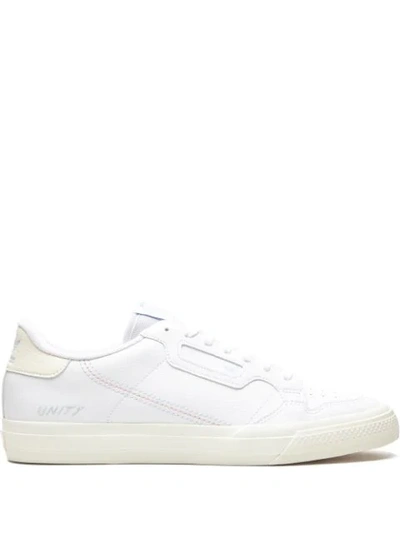 Adidas Originals X Unity Continental Vulc Sneakers In White