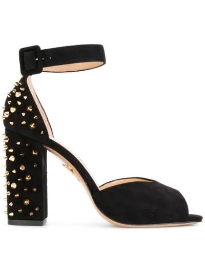 Charlotte Olympia Eugenie 100 Sandals In Black